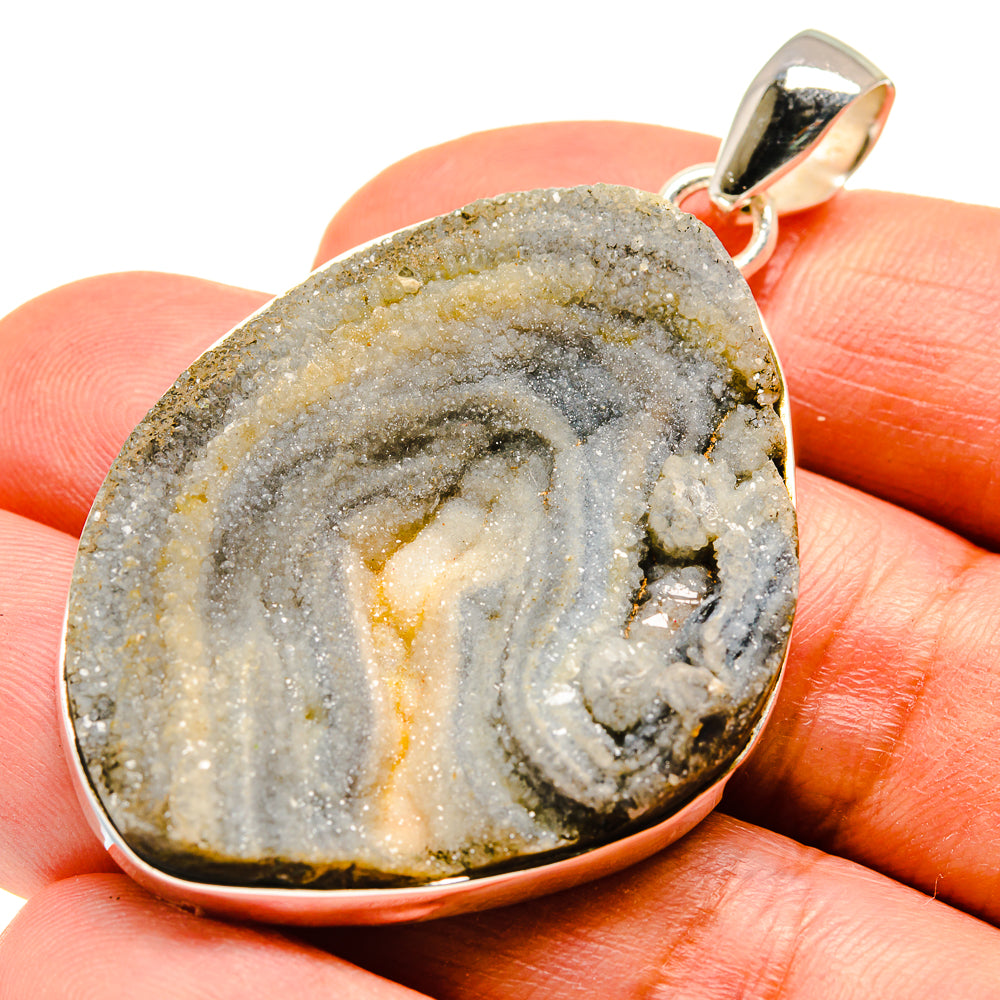 Desert Druzy Pendants handcrafted by Anasilvercos - PD741442