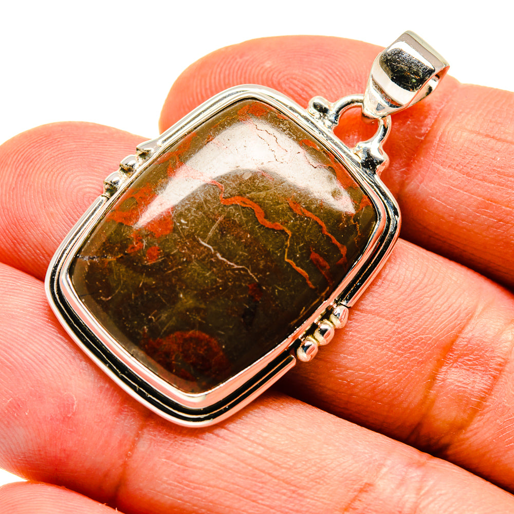 Red Jasper Pendants handcrafted by Anasilvercos - PD741493