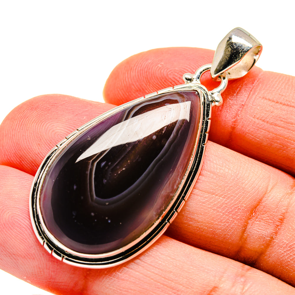 Banded Agate Pendants handcrafted by Anasilvercos - PD741530