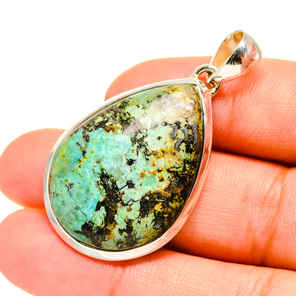 Tibetan Turquoise Pendants handcrafted by Anasilvercos - PD7416
