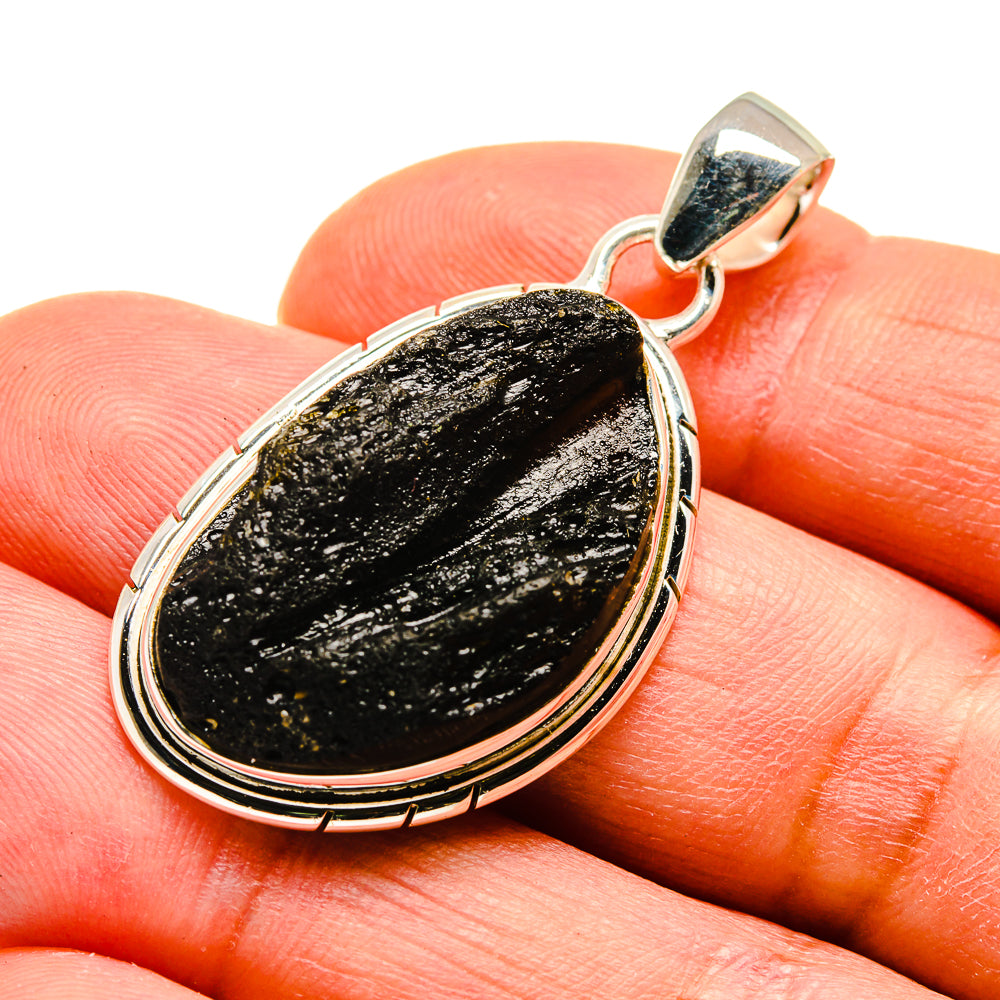 Tektite Earrings handcrafted by Anasilvercos - PD741685