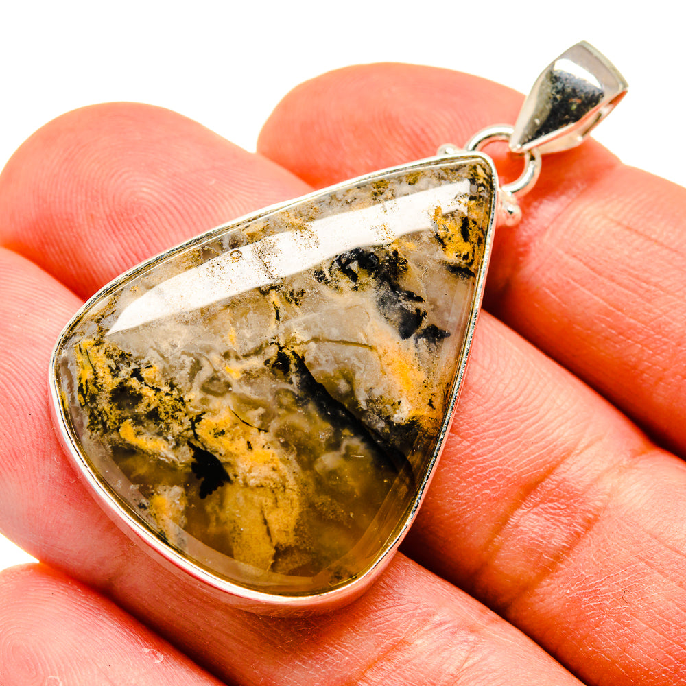 Plume Agate Earrings handcrafted by Anasilvercos - PD741743