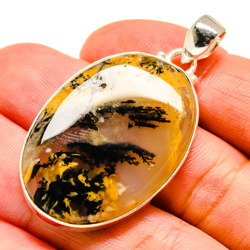 Plume Agate Pendants handcrafted by Anasilvercos - PD741890