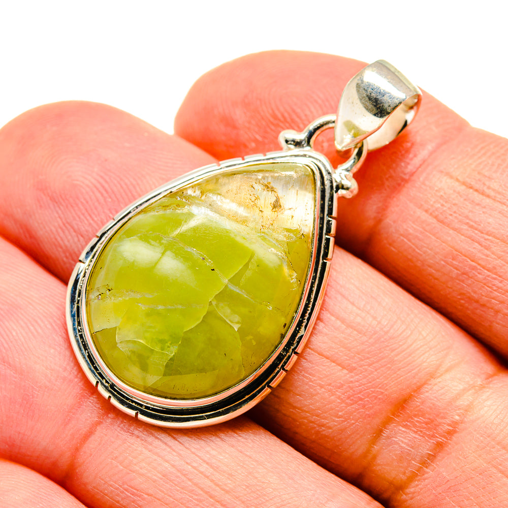 Serpentine Stone Pendants handcrafted by Anasilvercos - PD741984