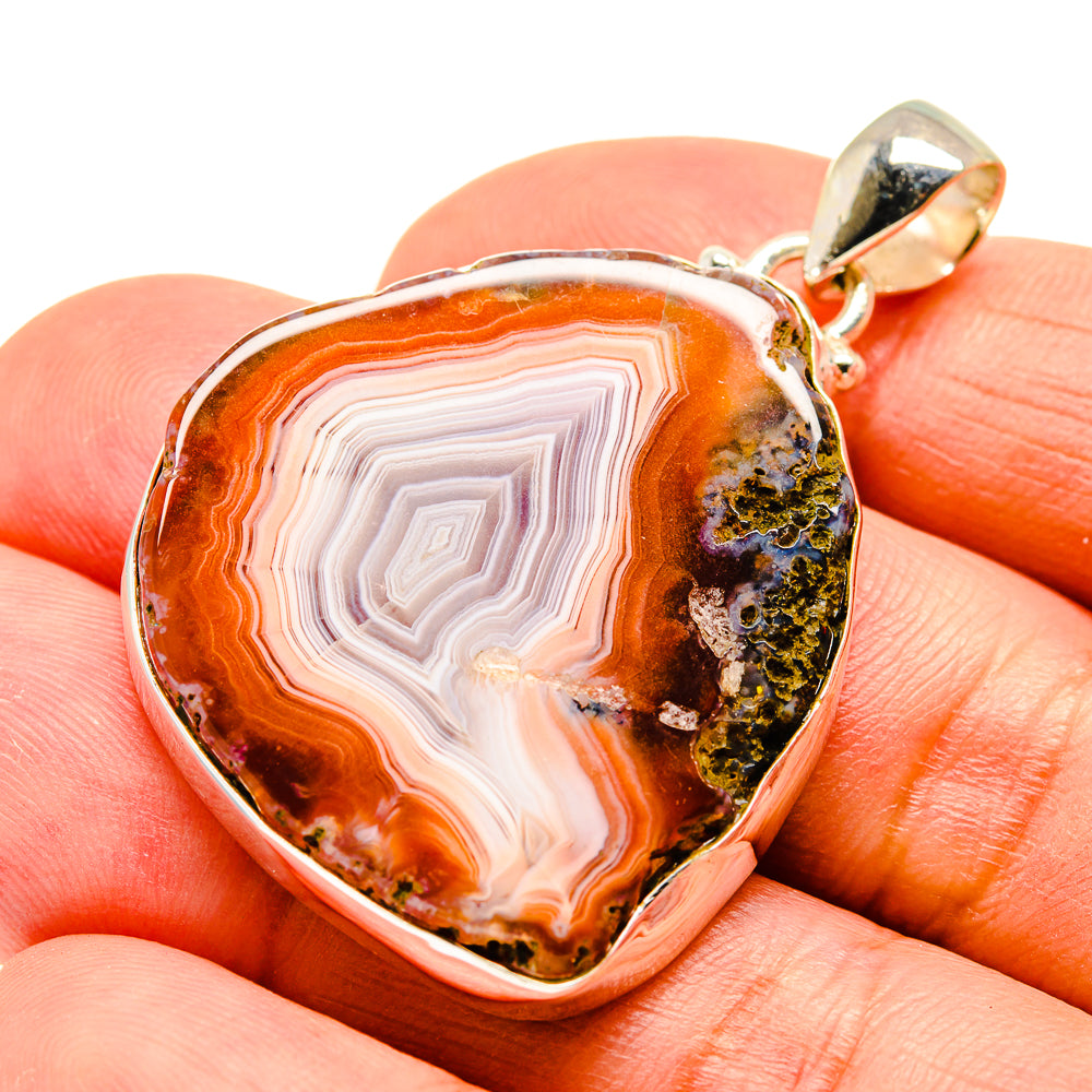 Agate Slice Pendants handcrafted by Anasilvercos - PD742044