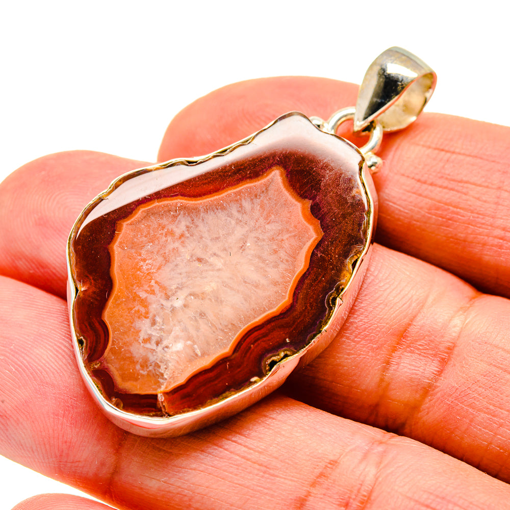 Agate Slice Pendants handcrafted by Anasilvercos - PD742054
