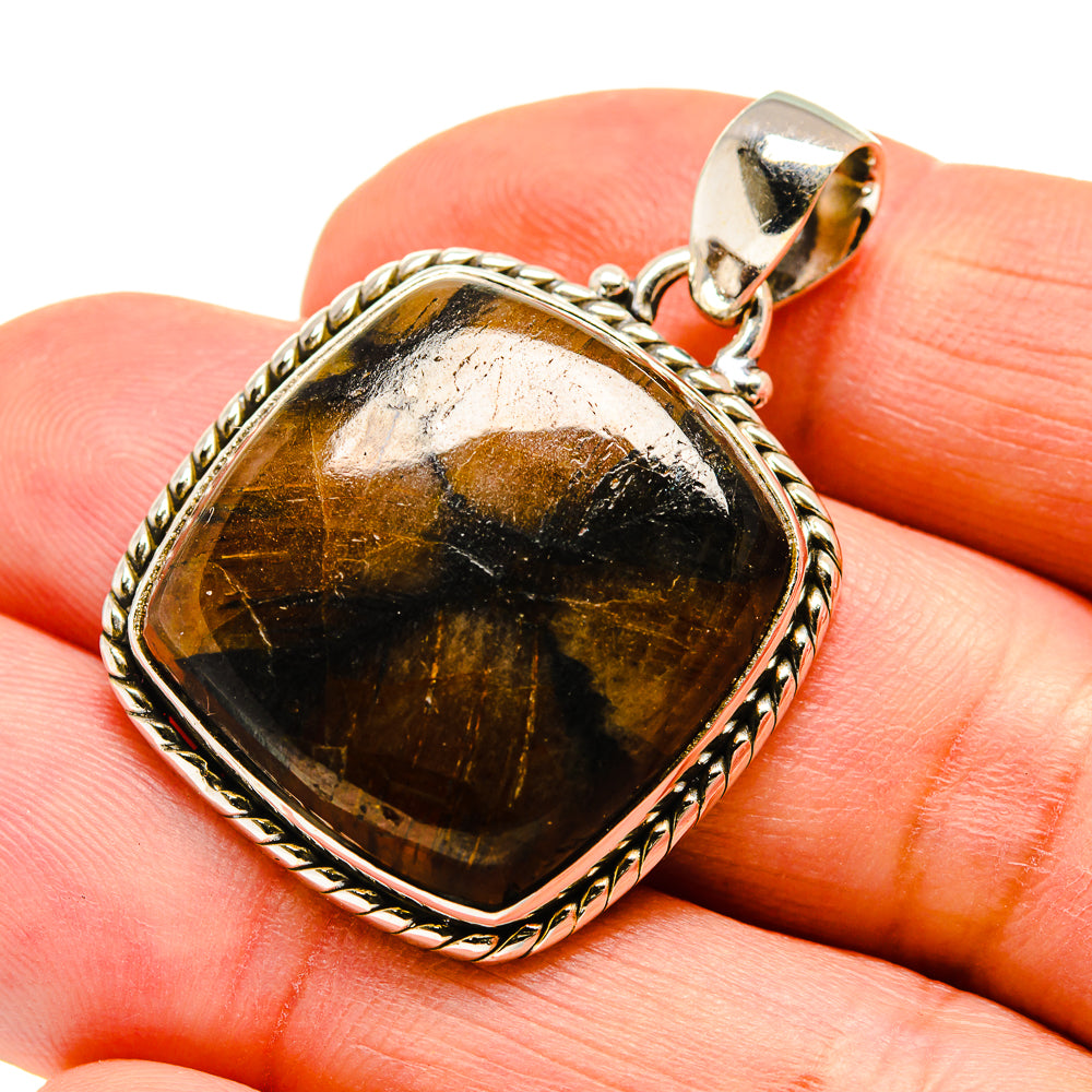 Chiastolite Pendants handcrafted by Anasilvercos - PD742103