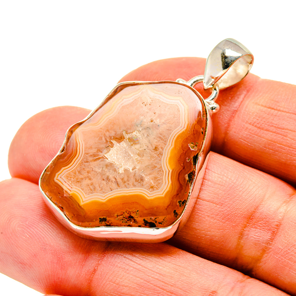 Agate Slice Pendants handcrafted by Anasilvercos - PD742107