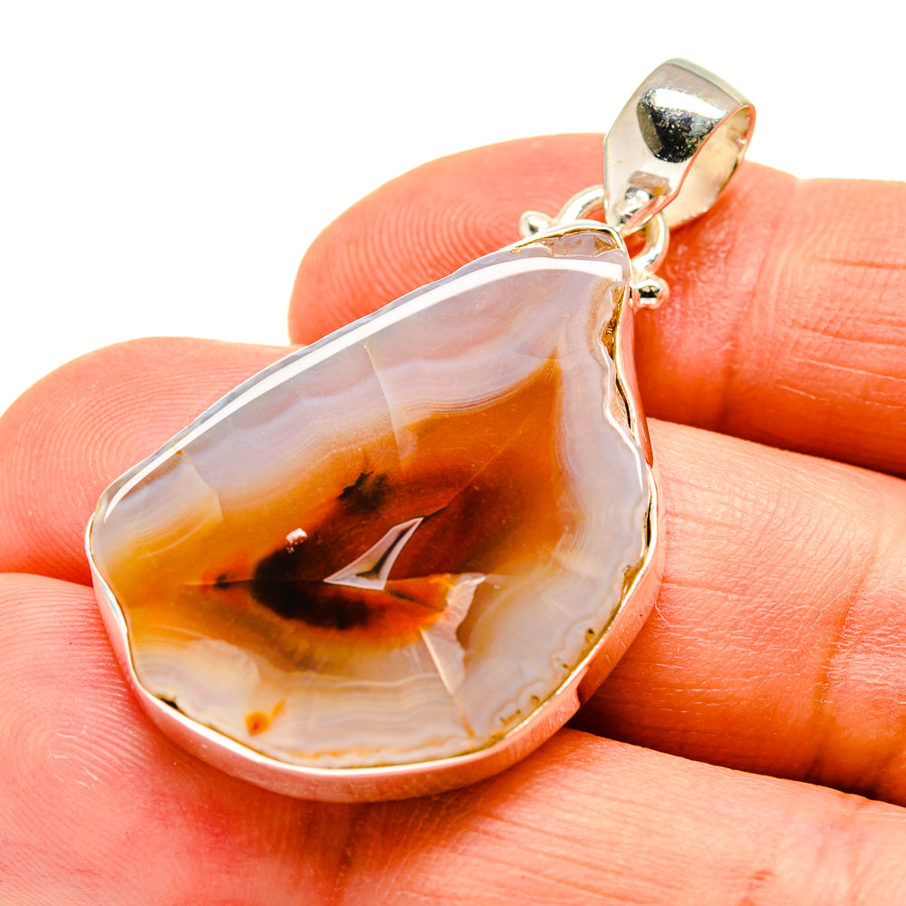 Agate Slice Pendants handcrafted by Anasilvercos - PD742144