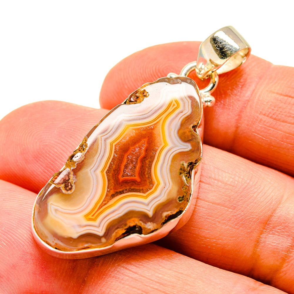 Agate Slice Pendants handcrafted by Anasilvercos - PD742145