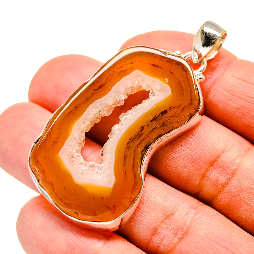 Agate Slice Pendants handcrafted by Anasilvercos - PD742280