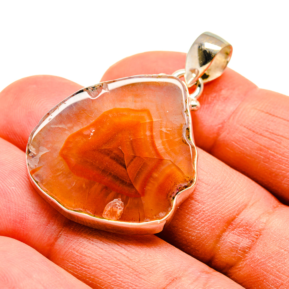 Agate Slice Pendants handcrafted by Anasilvercos - PD742322