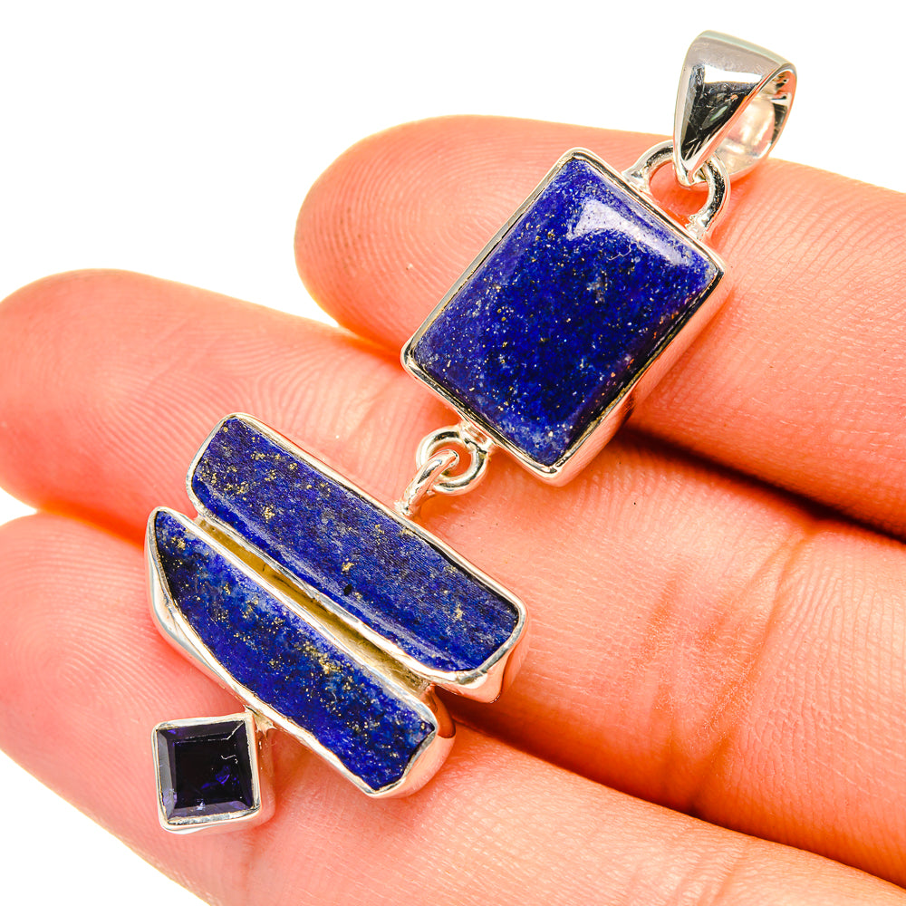 Lapis Lazuli Pendants handcrafted by Anasilvercos - PD7424