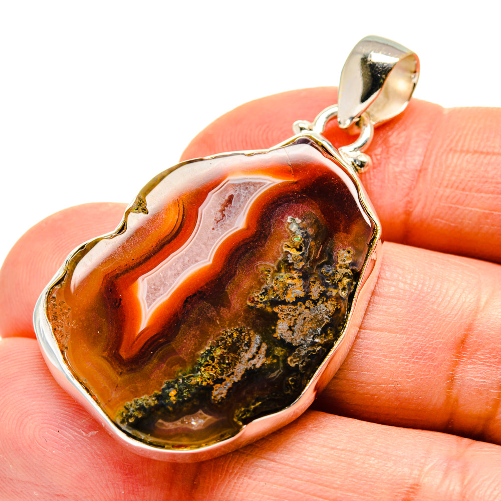 Agate Slice Pendants handcrafted by Anasilvercos - PD742491