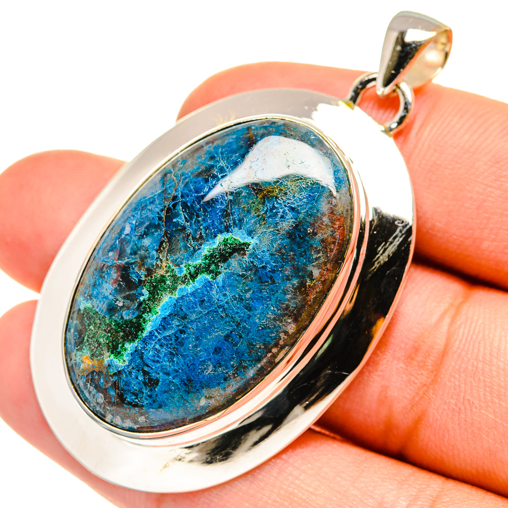 Chrysocolla Pendants handcrafted by Anasilvercos - PD7426
