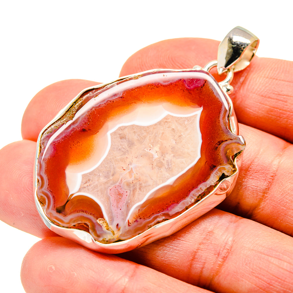 Agate Slice Pendants handcrafted by Anasilvercos - PD742634