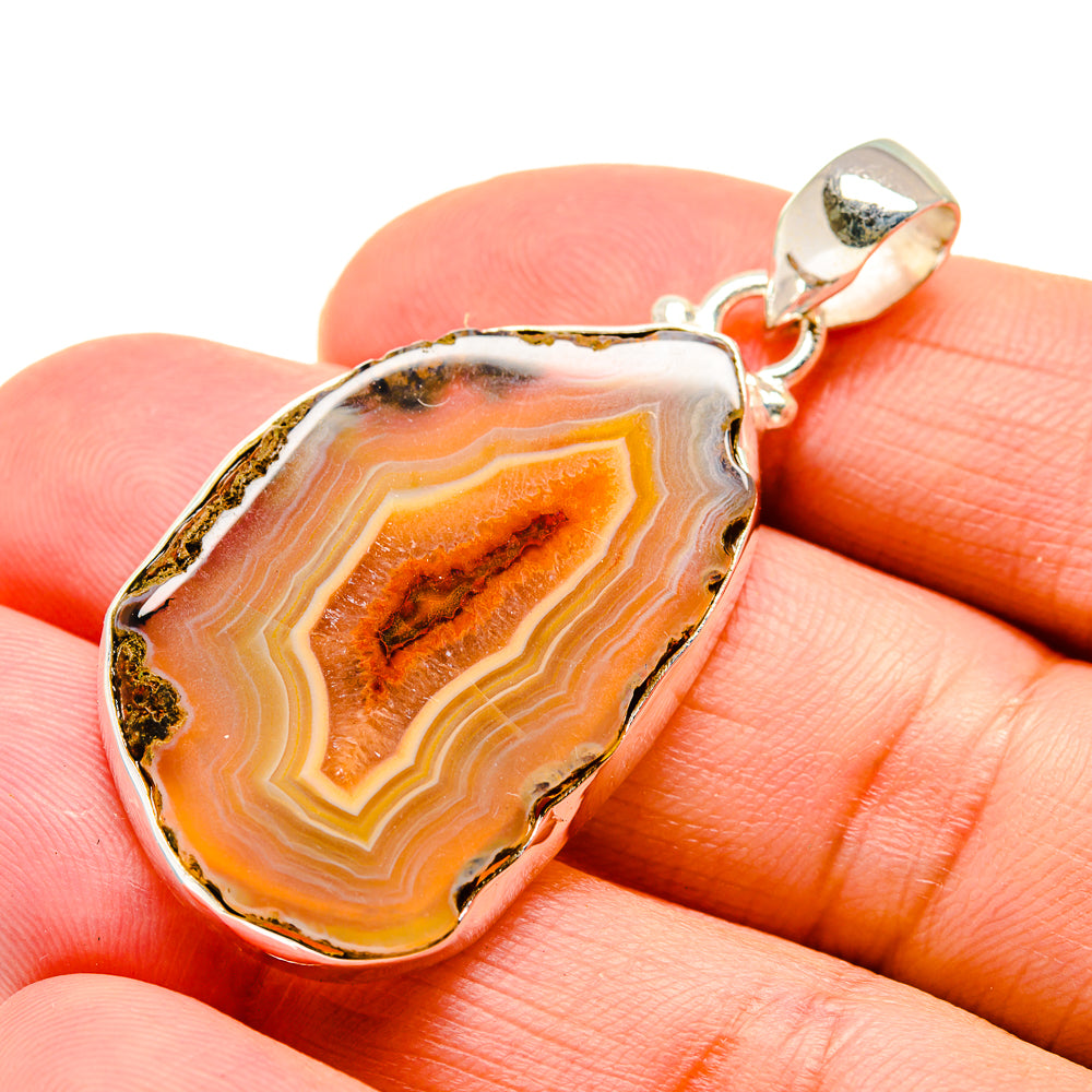 Agate Slice Pendants handcrafted by Anasilvercos - PD742672