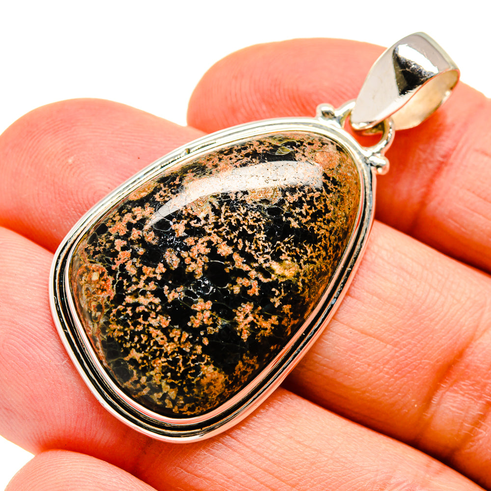 Snowflake Obsidian Pendants handcrafted by Anasilvercos - PD742839