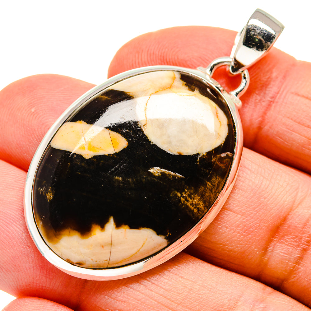 Peanut Wood Jasper Pendants handcrafted by Anasilvercos - PD742845