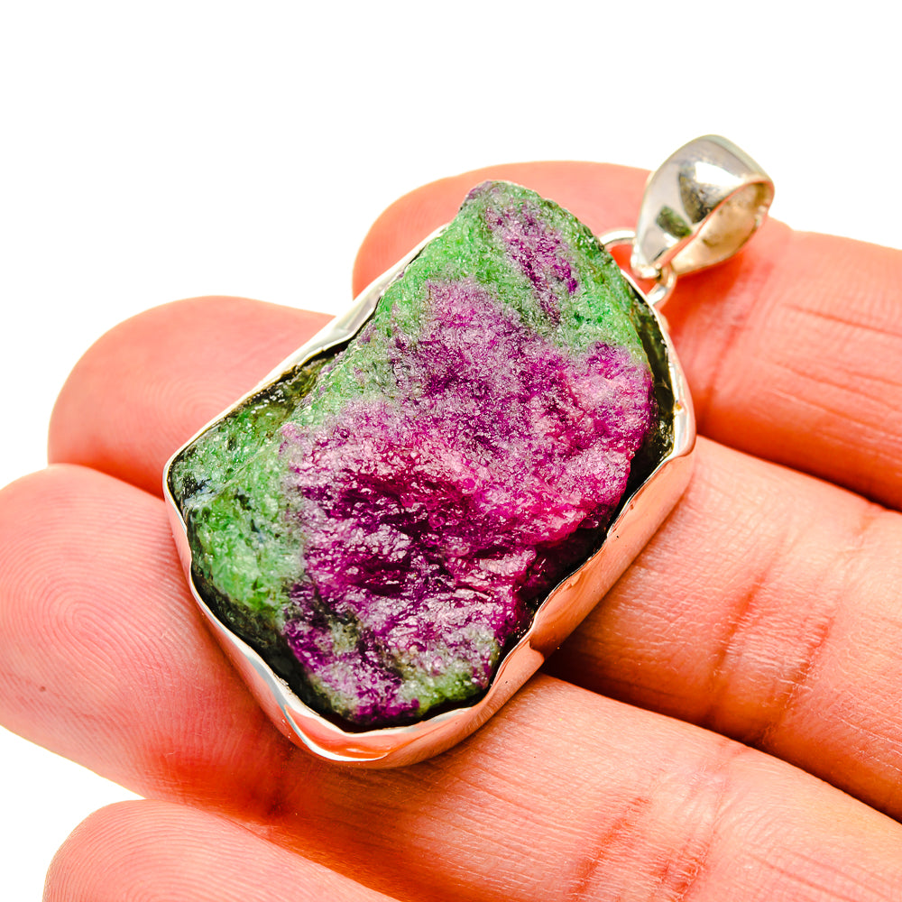 Ruby Zoisite Pendants handcrafted by Anasilvercos - PD743113
