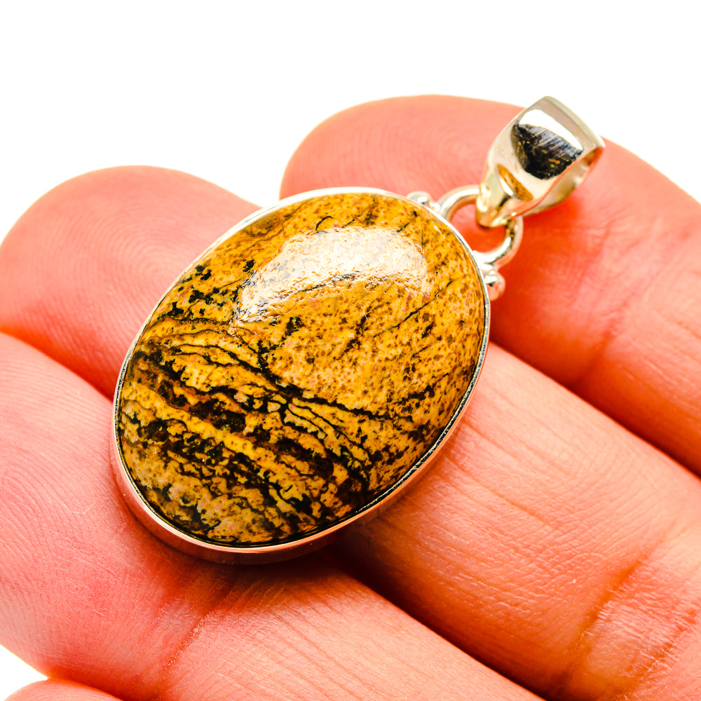 Picture Jasper Pendants handcrafted by Anasilvercos - PD743157