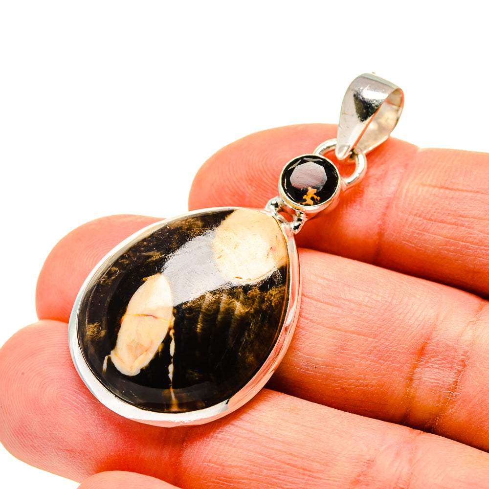 Peanut Wood Jasper Pendants handcrafted by Anasilvercos - PD743207
