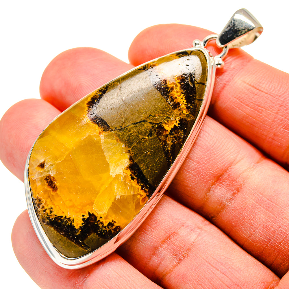 Septarian Nodule Pendants handcrafted by Anasilvercos - PD743228