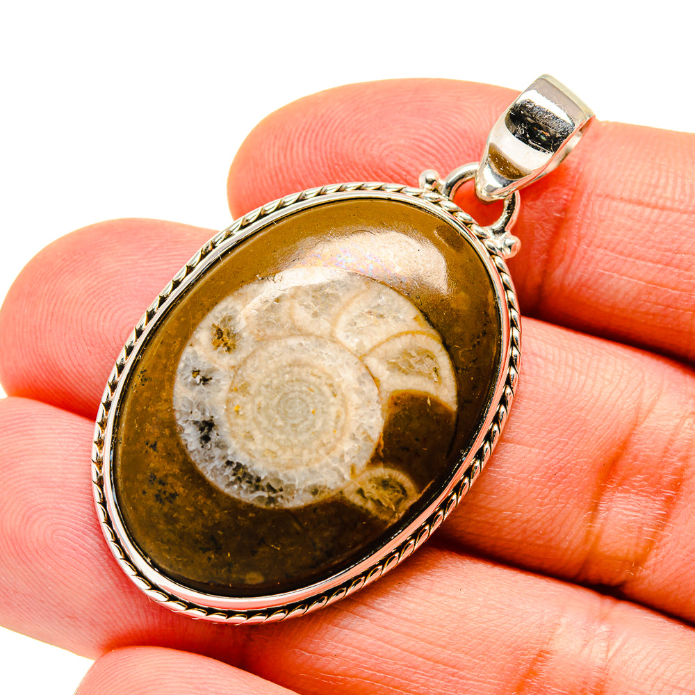 Orthoceras Fossil Pendants handcrafted by Anasilvercos - PD743264