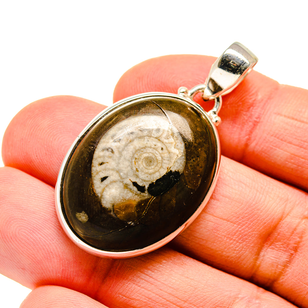 Orthoceras Fossil Pendants handcrafted by Anasilvercos - PD743295