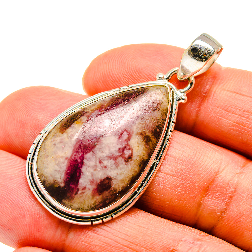 Pink Tourmaline Pendants handcrafted by Anasilvercos - PD743455