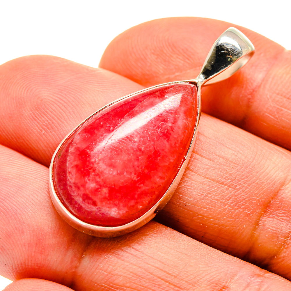 Pink Agate Pendants handcrafted by Anasilvercos - PD743487