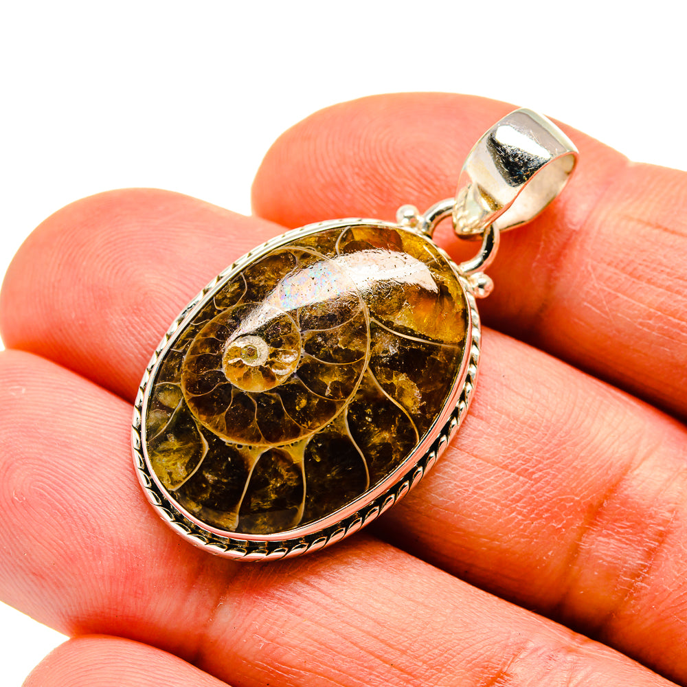 Ammonite Fossil Pendants handcrafted by Anasilvercos - PD743490
