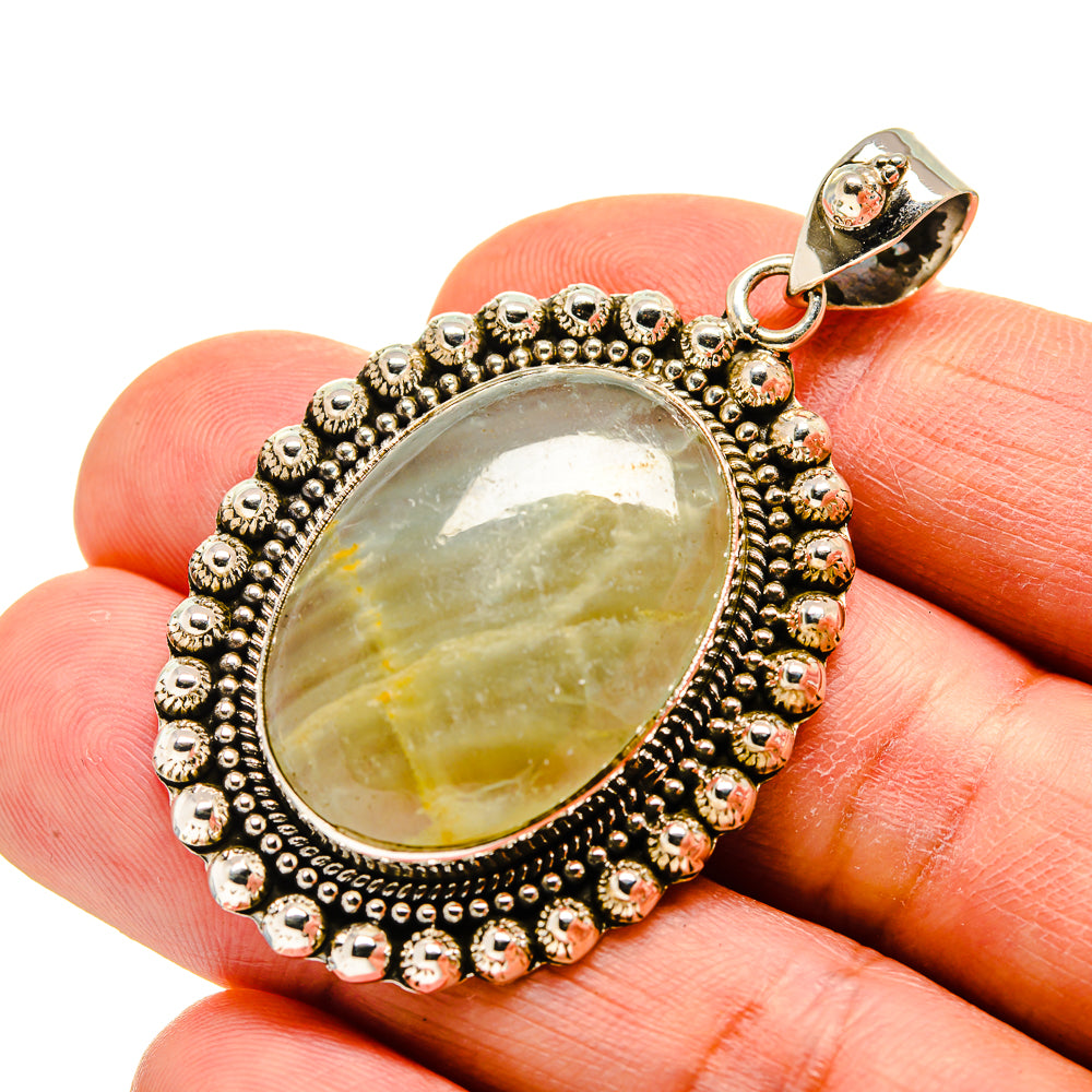 Green Fluorite Pendants handcrafted by Anasilvercos - PD743536