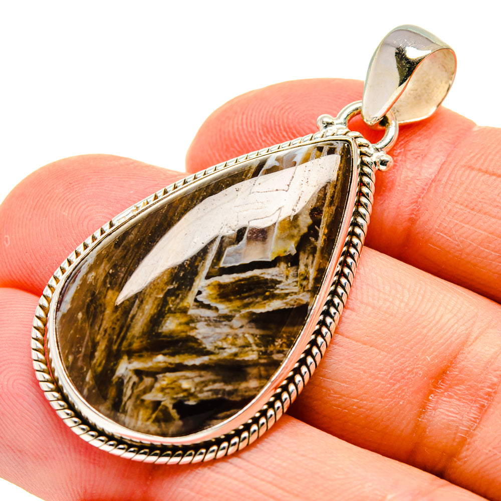 Turkish Tube Agate Pendants handcrafted by Anasilvercos - PD743807
