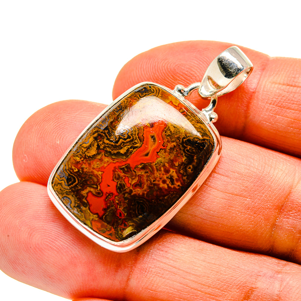 Moroccan Agate Pendants handcrafted by Anasilvercos - PD743877