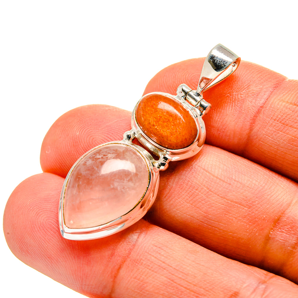 Rose Quartz Pendants handcrafted by Anasilvercos - PD743988