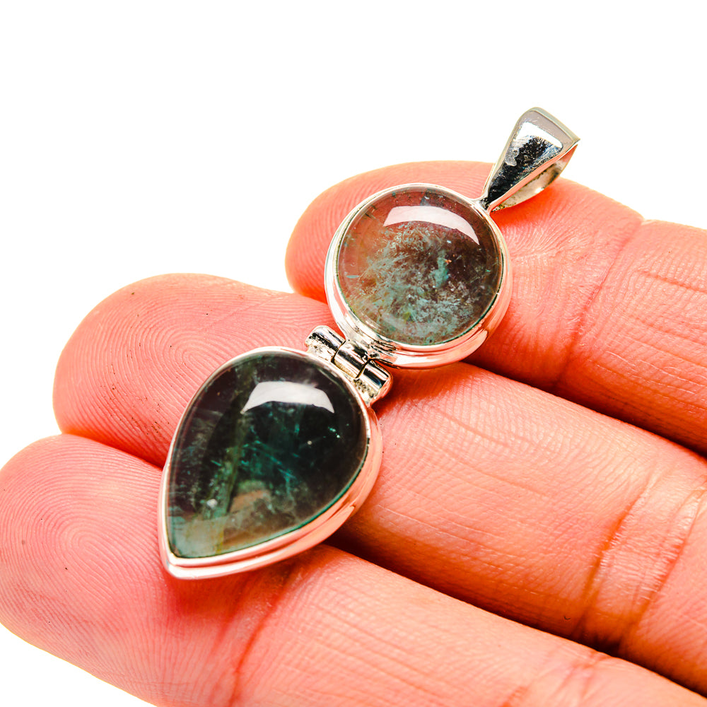 Green Fluorite Pendants handcrafted by Anasilvercos - PD744051