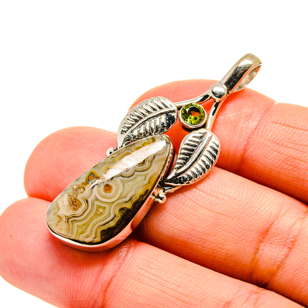Laguna Lace Agate Pendants handcrafted by Anasilvercos - PD744113