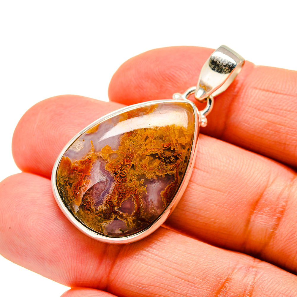 Tube Agate Pendants handcrafted by Anasilvercos - PD744116
