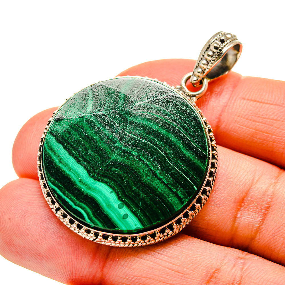 Malachite Pendants handcrafted by Anasilvercos - PD744132