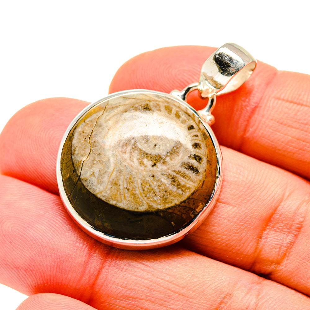 Orthoceras Fossil Pendants handcrafted by Anasilvercos - PD744241