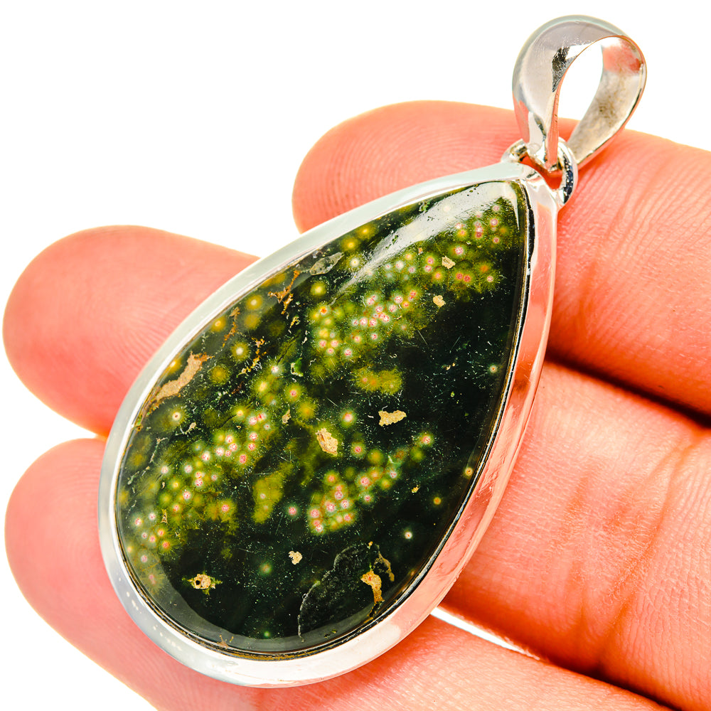 Ocean Jasper Pendants handcrafted by Anasilvercos - PD7444