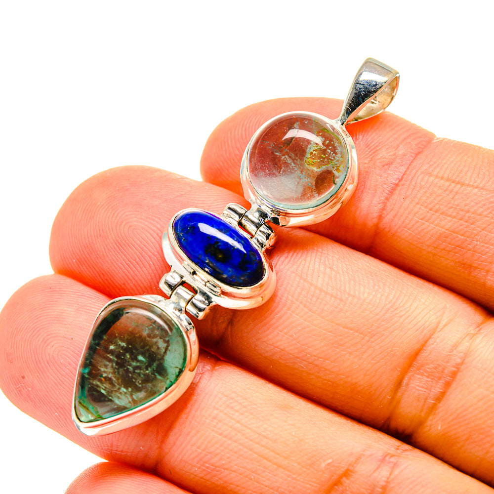 Green Fluorite Pendants handcrafted by Anasilvercos - PD744516