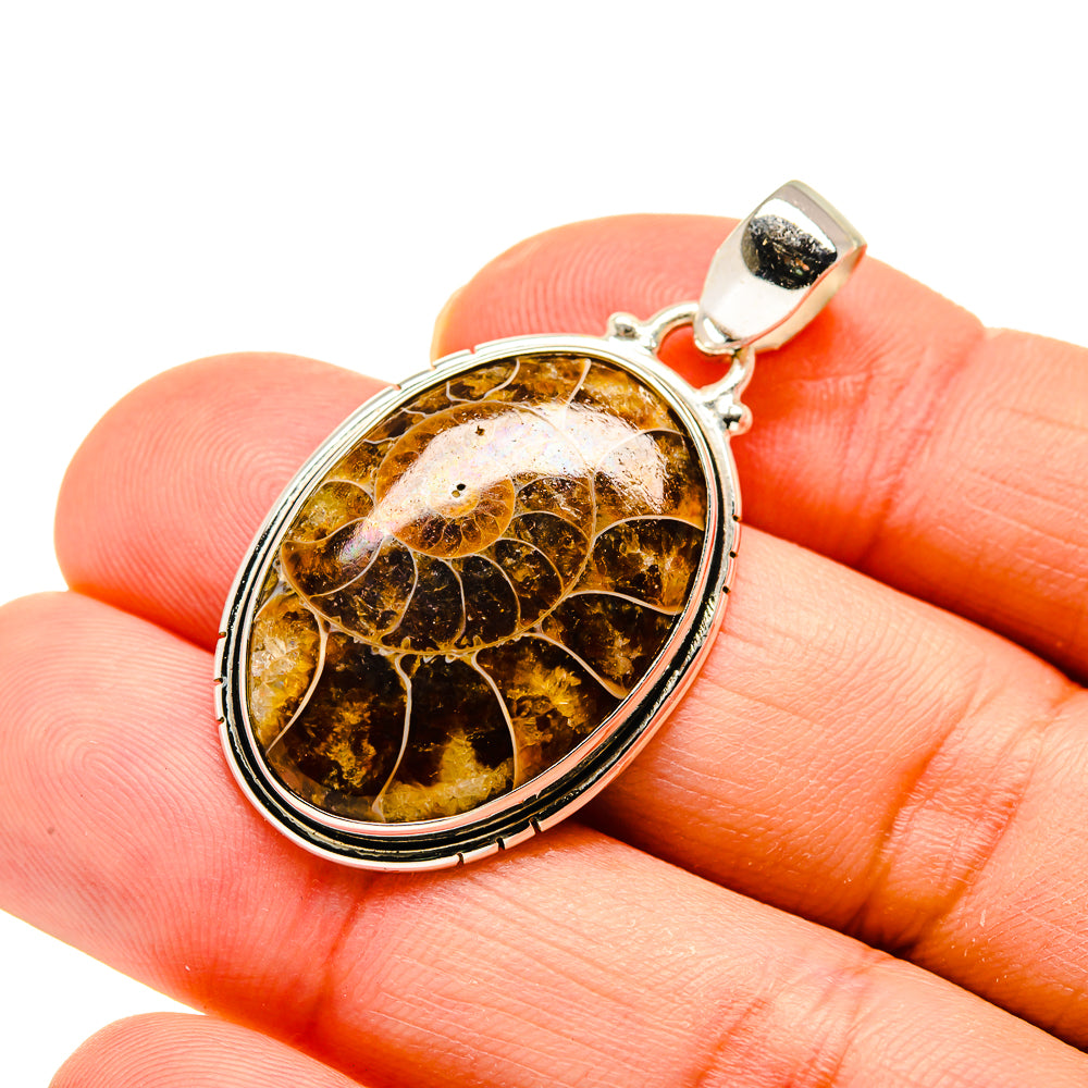 Ammonite Fossil Pendants handcrafted by Anasilvercos - PD744558