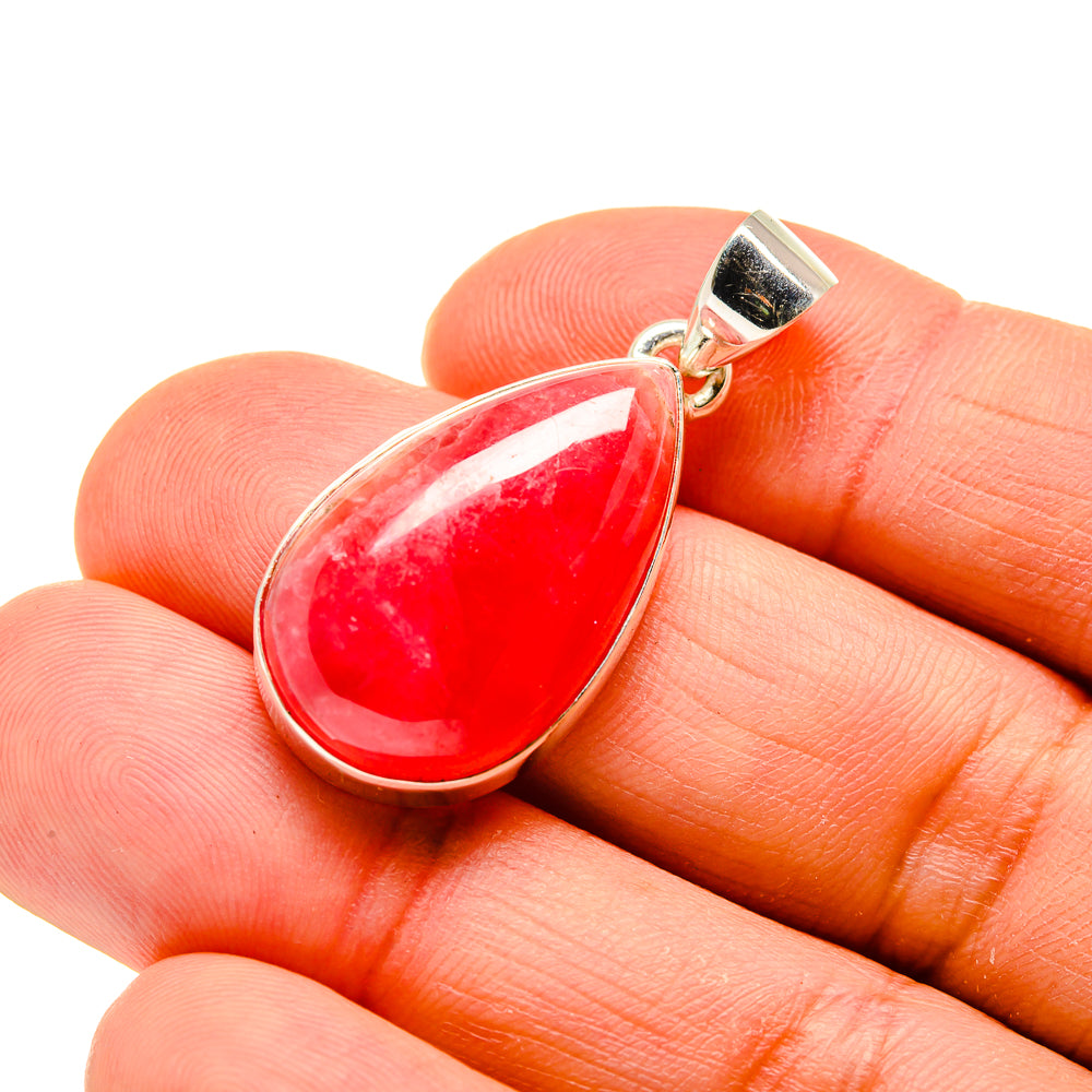 Pink Agate Pendants handcrafted by Anasilvercos - PD744585