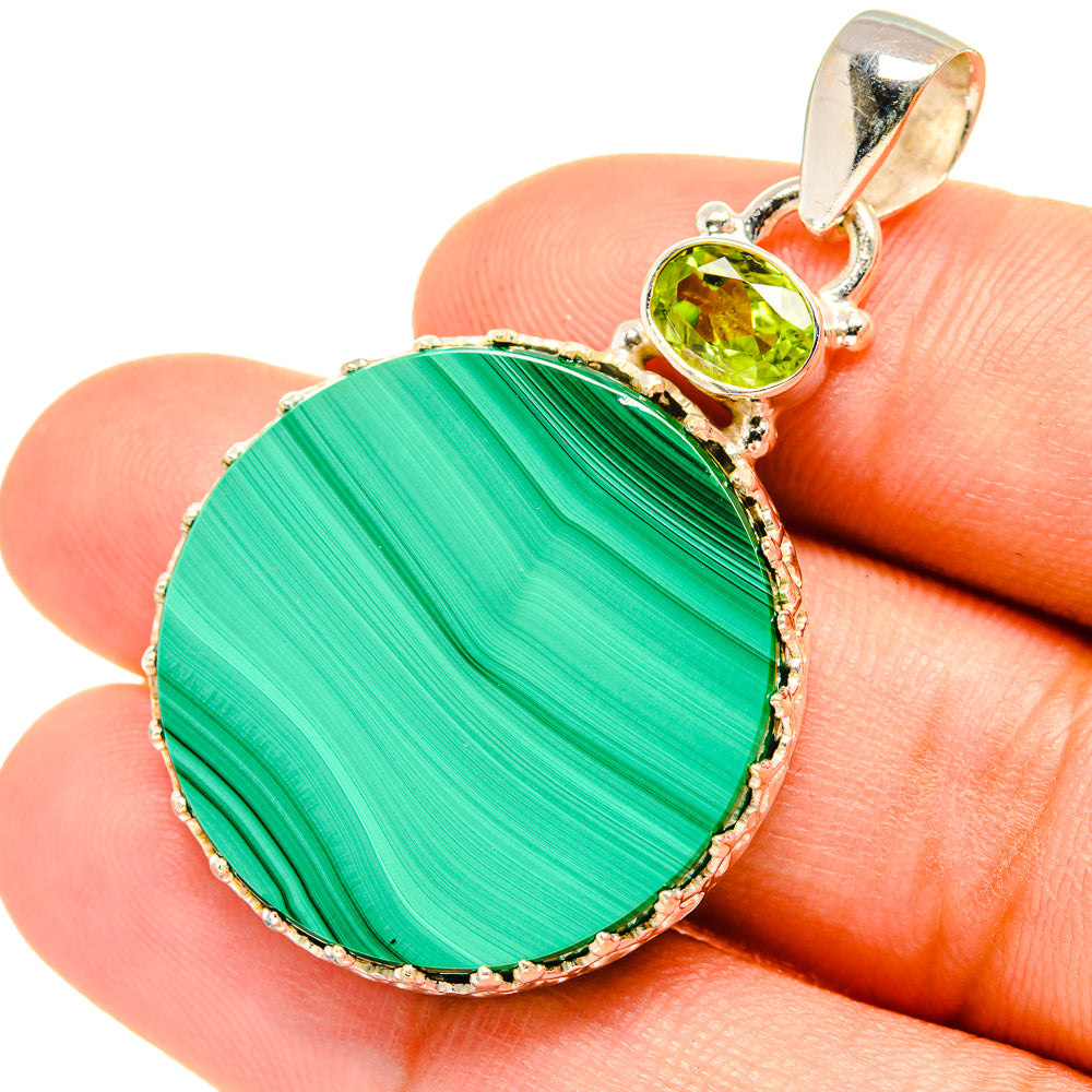 Malachite Pendants handcrafted by Anasilvercos - PD7446