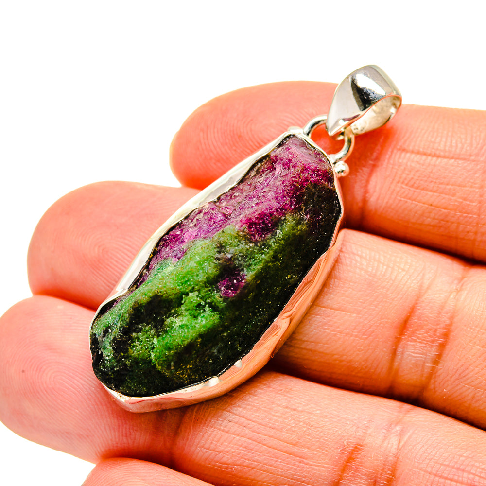 Ruby Zoisite Pendants handcrafted by Anasilvercos - PD744635