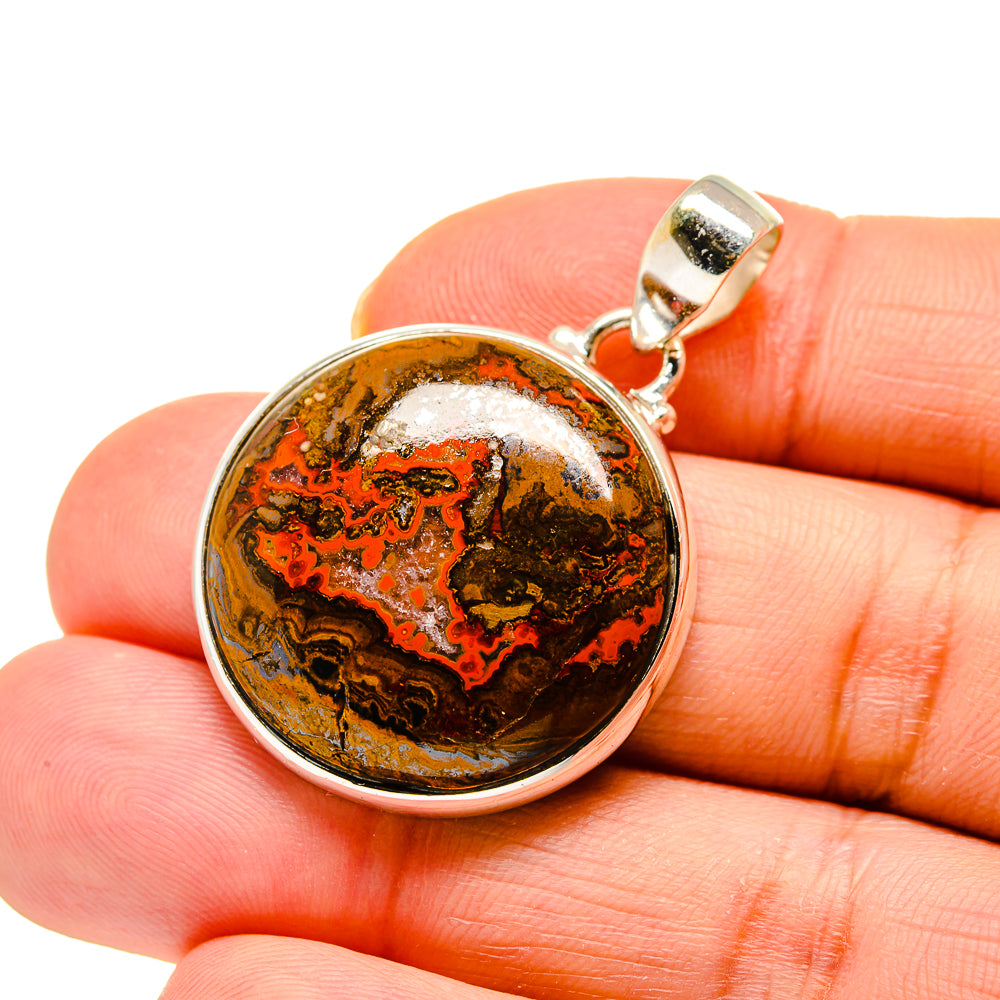 Moroccan Agate Pendants handcrafted by Anasilvercos - PD744670