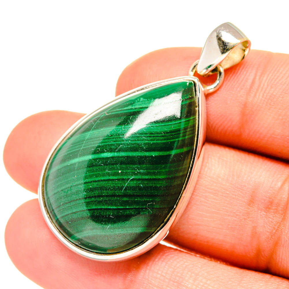 Malachite Pendants handcrafted by Anasilvercos - PD7447