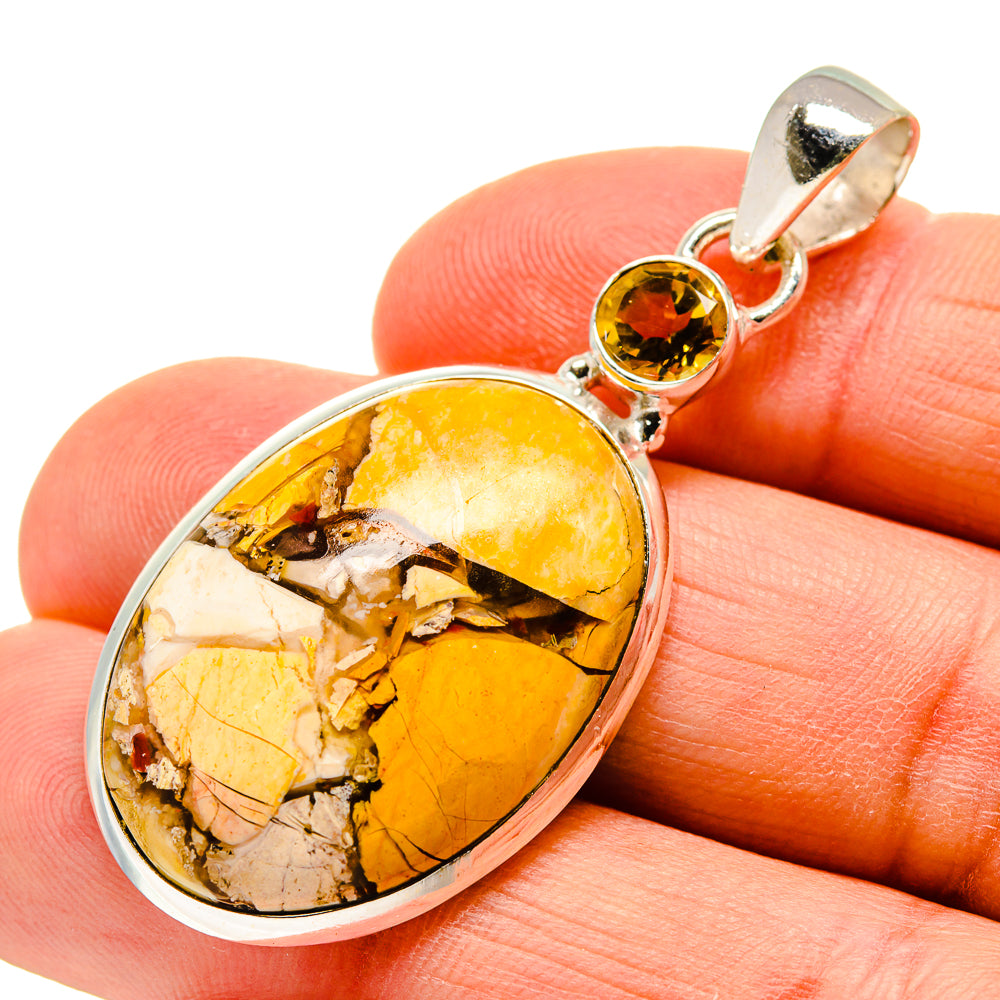 Brecciated Mookaite Pendants handcrafted by Anasilvercos - PD744837